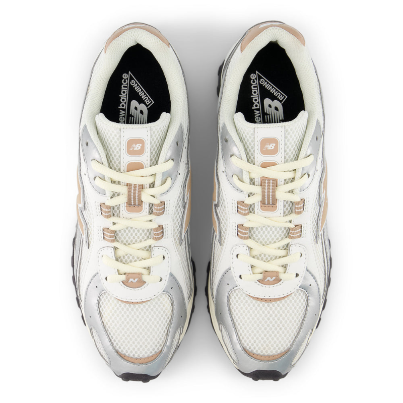 New Balance 204L in the silver metallic and flat taupe colorway - Image 4