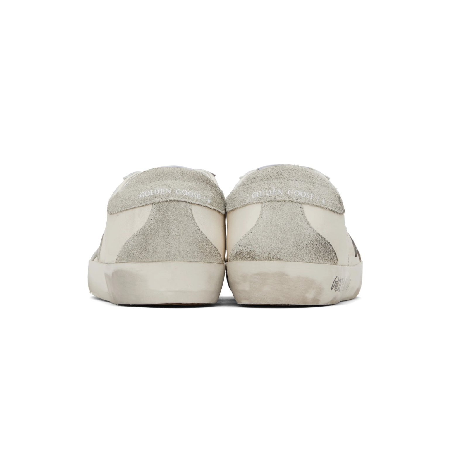 Golden Goose Super-Star in white leather star grey suede back (Women's) - Image 4