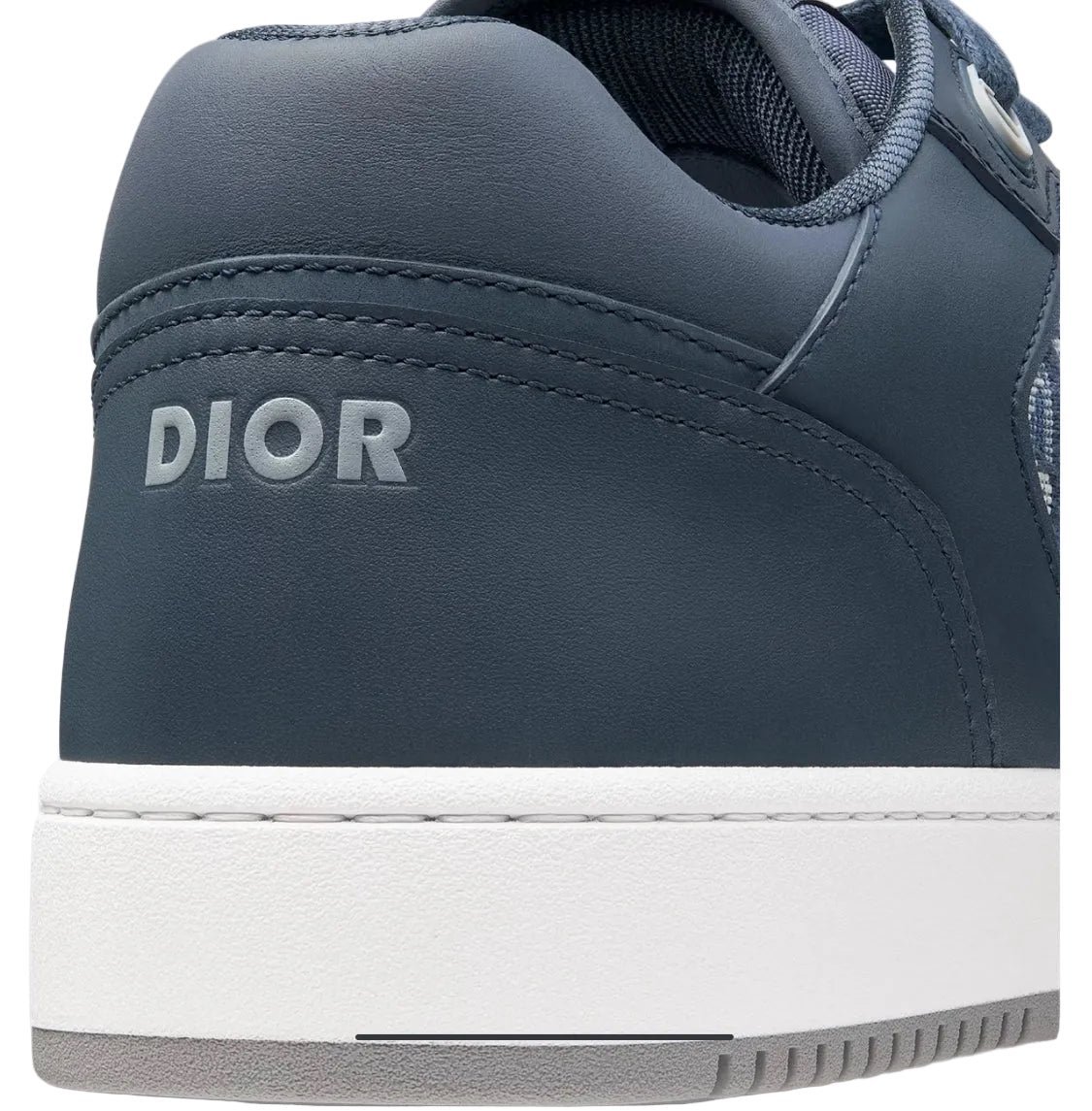 Dior B27 Uptown Low-Top Sneaker – Blue Smooth Calfskin and Blue Dior Oblique Jacquard - Image 3