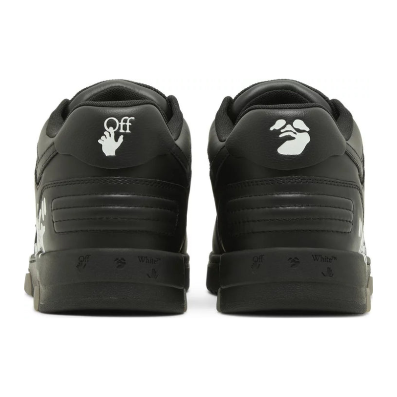 OFF-WHITE Out Of Office OOO For Walking Low Tops – Black White - Image 4