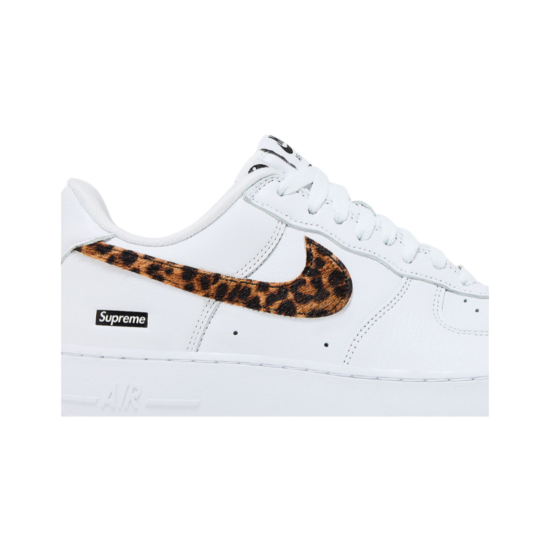 Supreme x Goodenough x Air force 1 low white cheetah print - Image 2