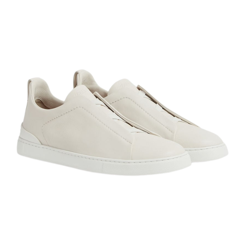 Zegna White Triple Stitch™ SECONDSKIN Sneakers - Image 2