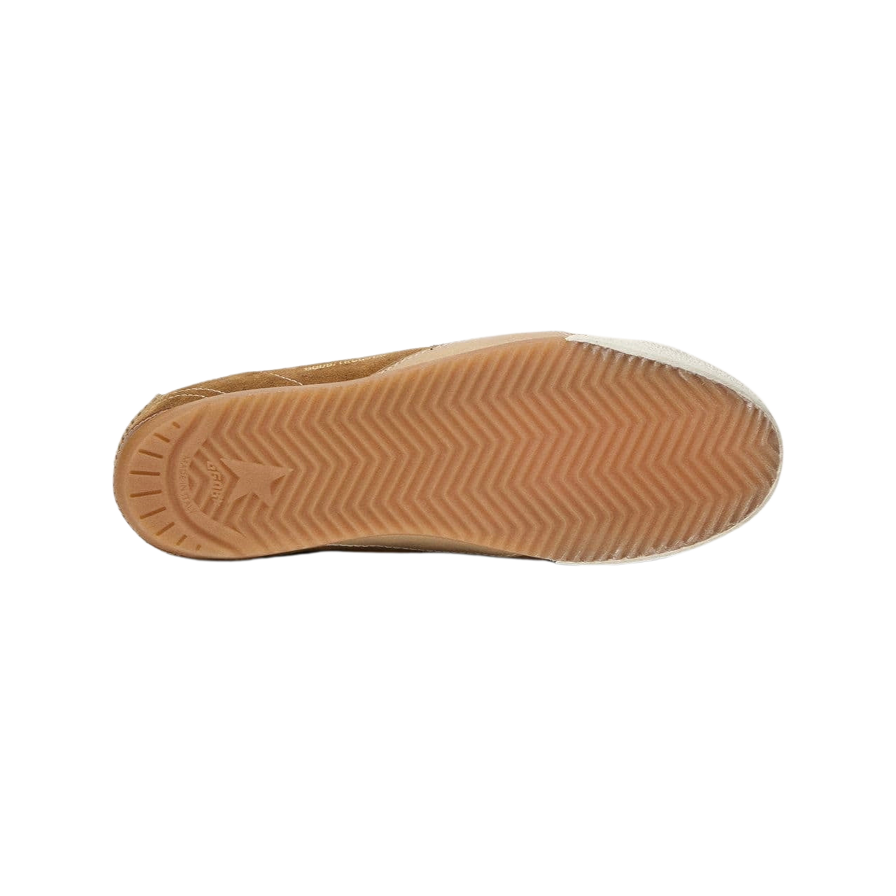 Golden Goose True-Star in tobacco-colored suede with white star and platinum heel tab(Women's) - Image 7