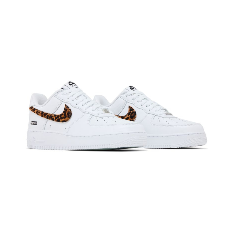 Supreme x Goodenough x Air force 1 low white cheetah print - Image 8