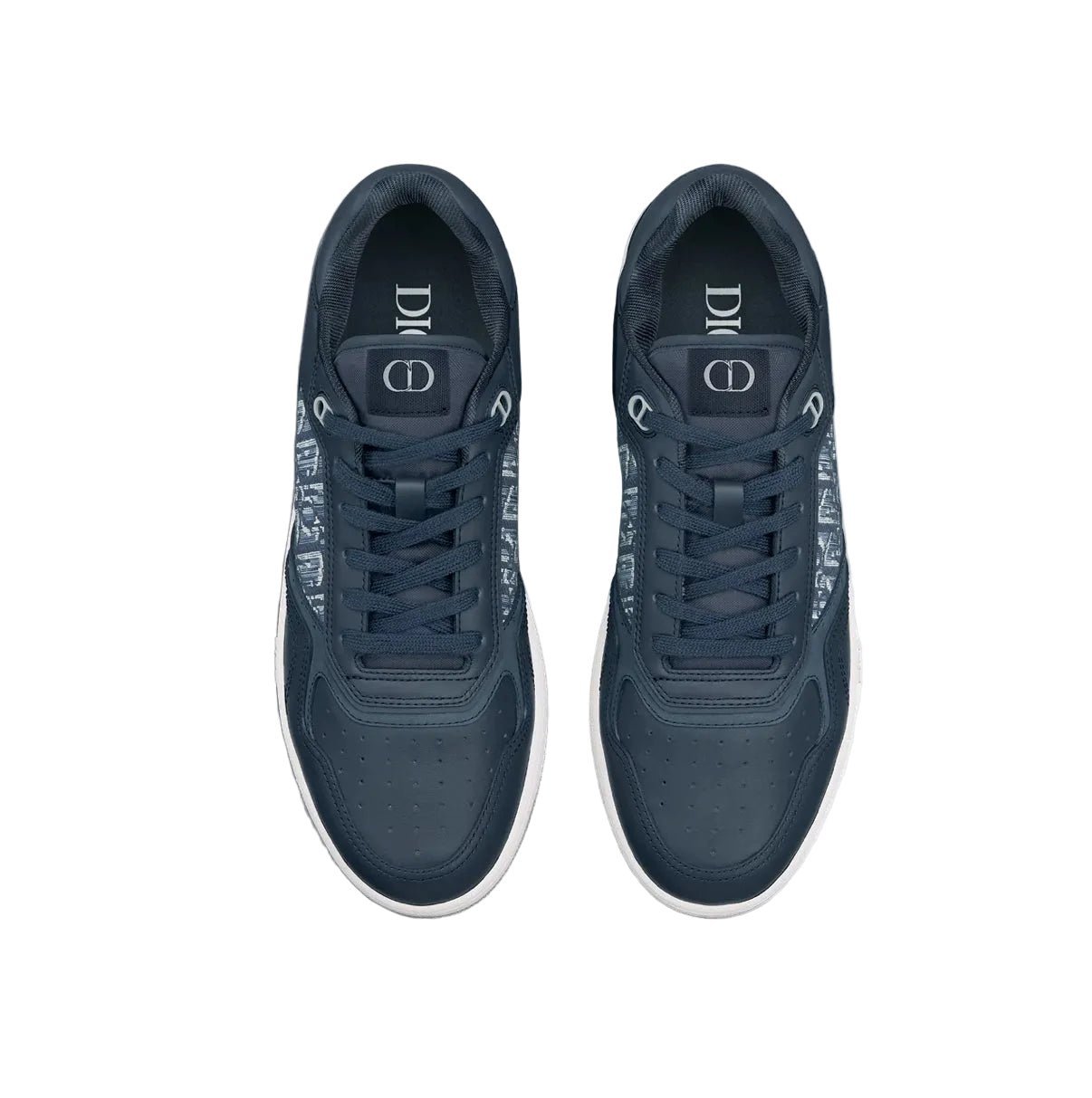 Dior B27 Uptown Low-Top Sneaker – Blue Smooth Calfskin and Blue Dior Oblique Jacquard - Image 4