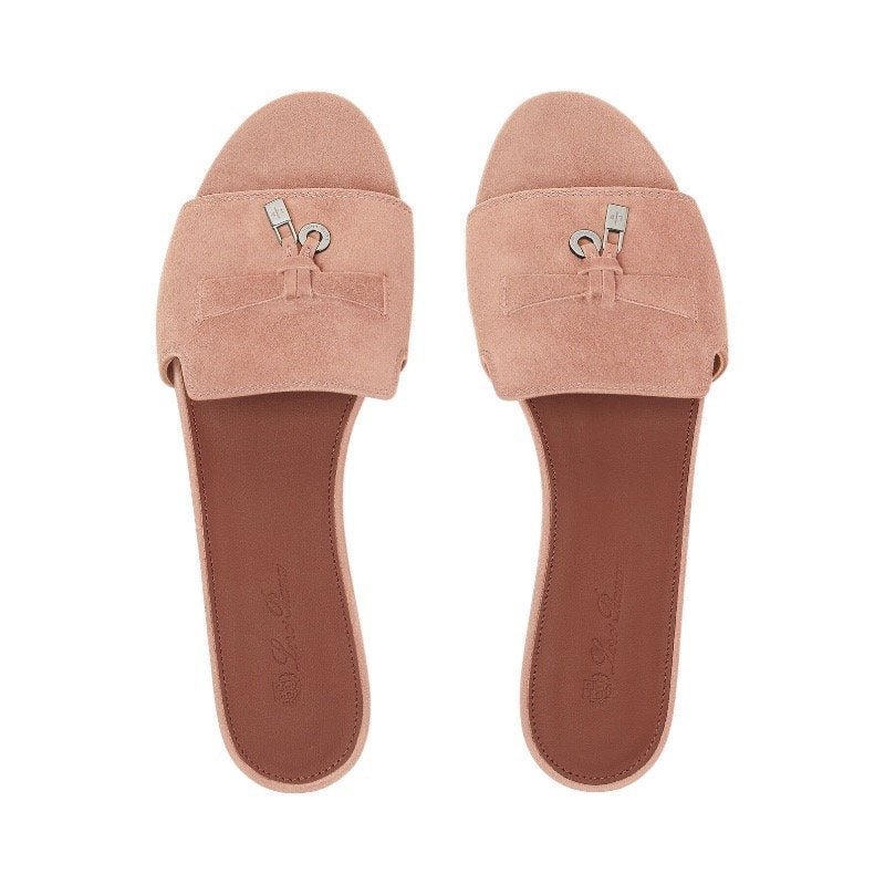 Loropiana Summer Charms Sandal Suede Goatskin Precious Rose - Image 5