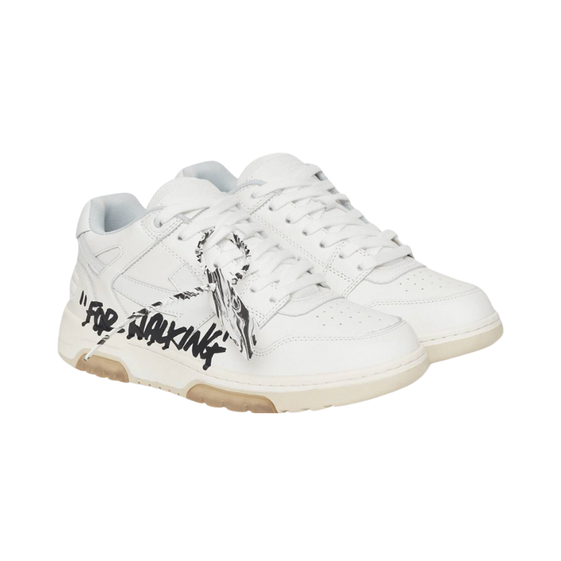 OFF-WHITE Out Of Office OOO low Tops for Walking for – White Black - Image 2