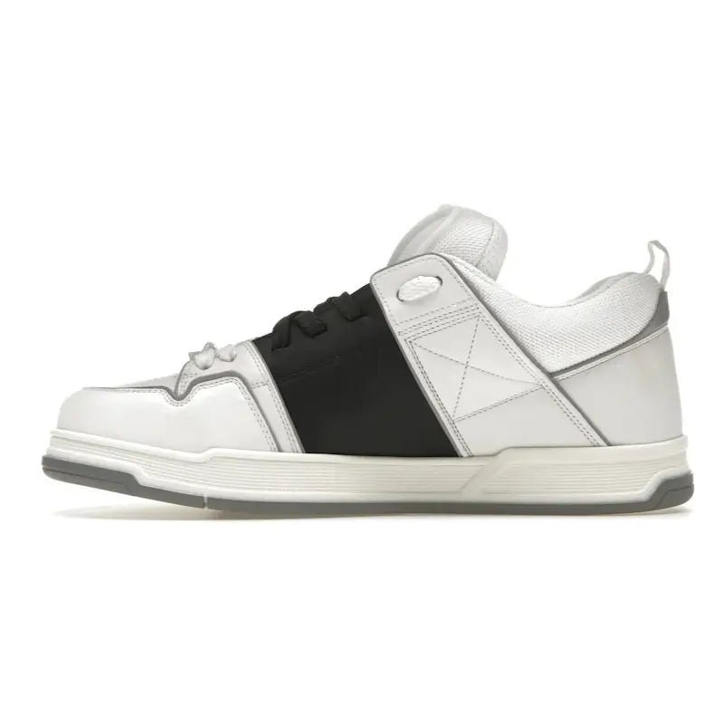 Valentino Garavani Open Skate Calfskin/Fabric – White Black Grey - Image 2