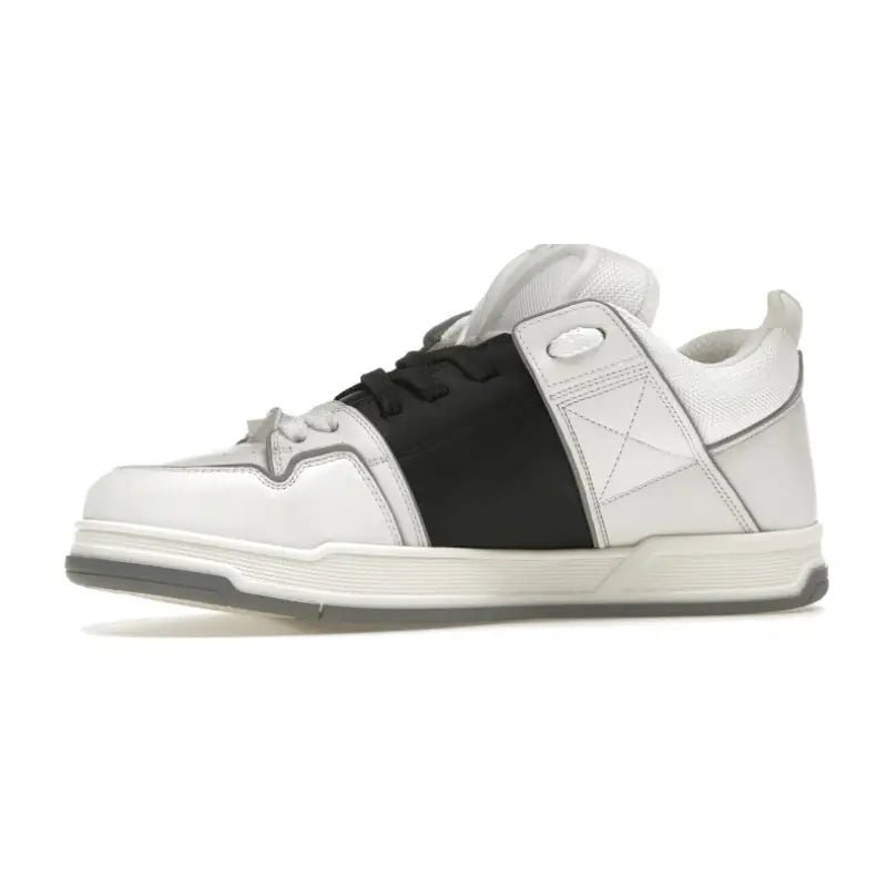 Valentino Garavani Open Skate Calfskin/Fabric – White Black Grey - Image 3