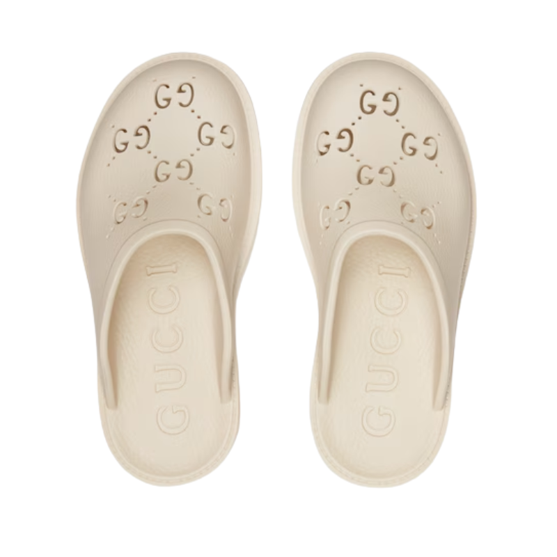 Gucci Perforated GG platform mules - Image 3