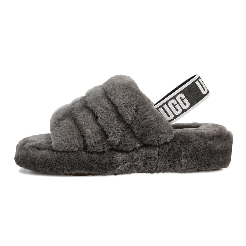 UGG Fluff Yeah Slide – Charcoal - Image 3