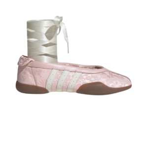 Adidas taekwondo mei satin jacquard sandy pink off white gum sneakers