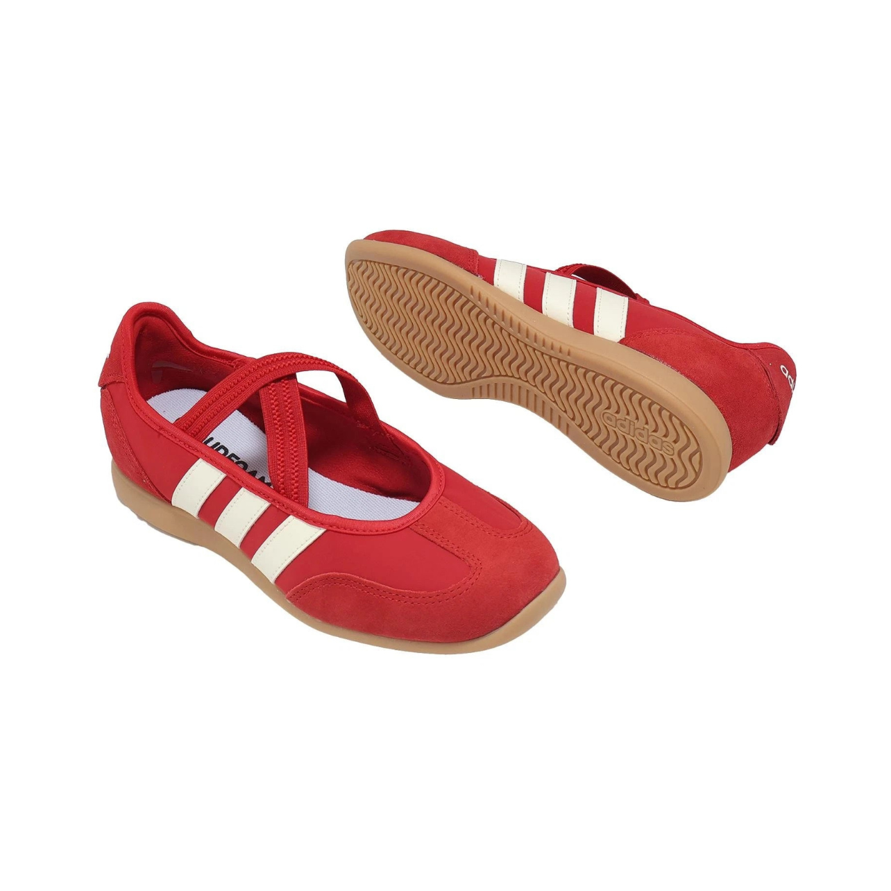 Adidas Barreda Mary Jane Better Scarlet Off White ballet falts - Image 5
