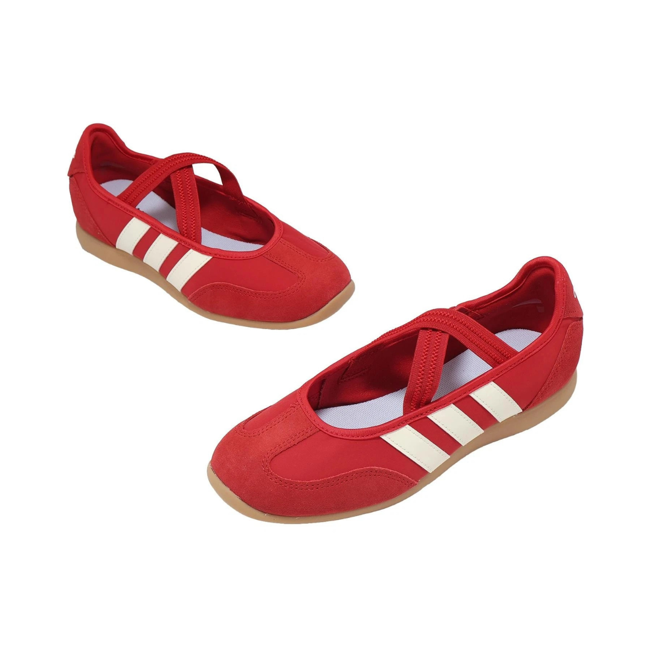 Adidas Barreda Mary Jane Better Scarlet Off White ballet falts - Image 4